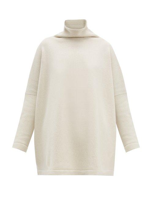 Matchesfashion.com Connolly - Roll Neck Cashmere Sweater - Womens - Cream