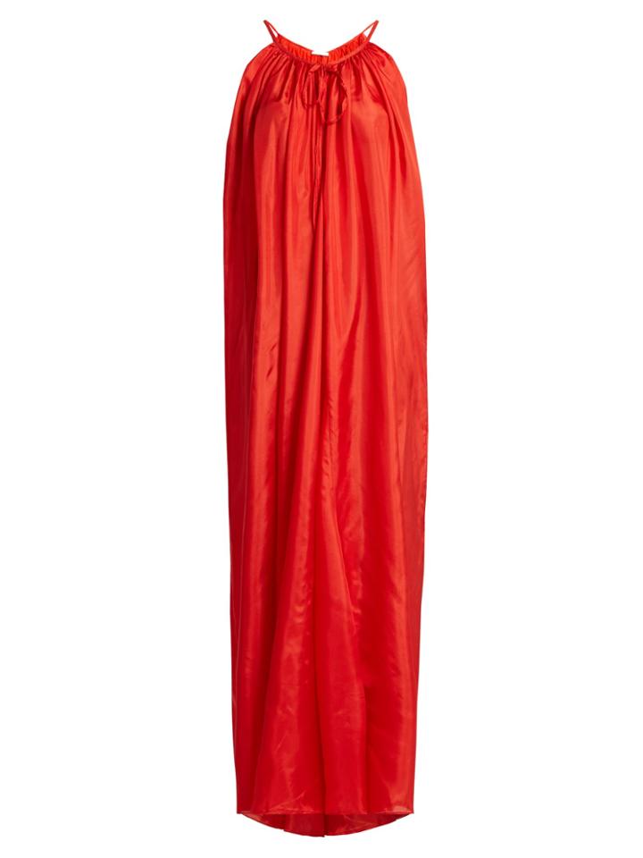 Kalita Mercury Silk-habotai Maxi Dress