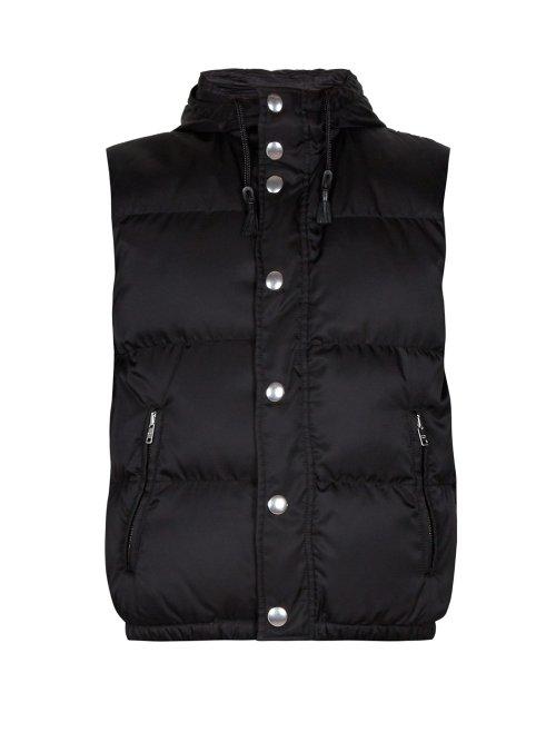 Matchesfashion.com Prada - Quilted Down Gilet - Mens - Black