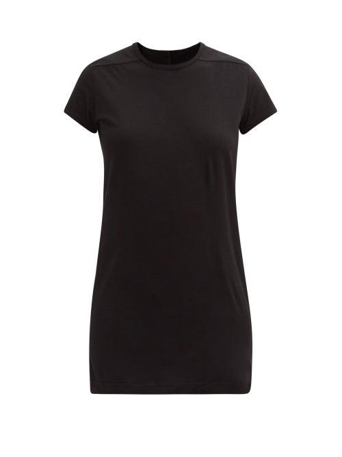 Matchesfashion.com Rick Owens - Level Longline Cotton-jersey T-shirt - Womens - Black