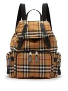 Matchesfashion.com Burberry - Vintage Check Canvas Backpack - Womens - Brown Multi