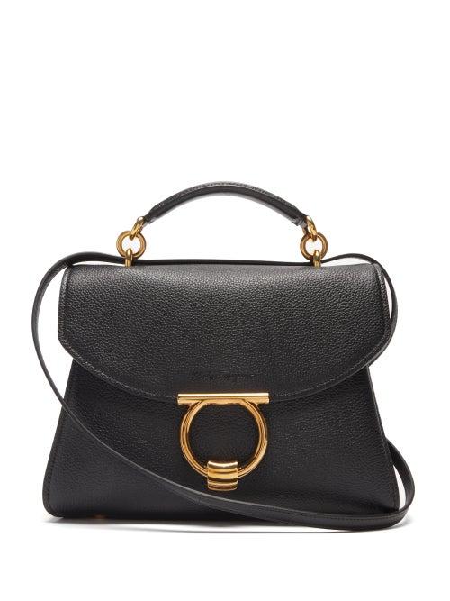 Salvatore Ferragamo - Margot Grained-leather Cross-body Bag - Womens - Black
