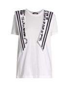 Dolce & Gabbana Embroidered Sailor-collar Cotton-jersey T-shirt