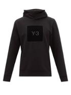 Y-3 - Logo-print Cotton-jersey Hooded Sweatshirt - Mens - Black