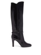 Matchesfashion.com Saint Laurent - Romy Knee-high Leather Boots - Womens - Black