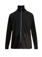 Longjourney Track Zip-through Cotton-velvet Top