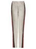 Matchesfashion.com Allude - Intarsia Stripe Wool Blend Track Pants - Womens - Grey Multi