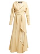 Matchesfashion.com Jacquemus - Viavelez Draped Wool Blend Dress - Womens - Yellow