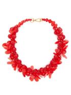 Matchesfashion.com Simone Rocha - Floral Beaded Necklace - Womens - Red
