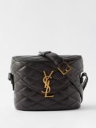 Saint Laurent - June Quilted-leather Cross-body Bag - Womens - Black