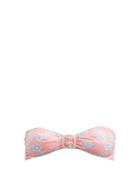 Matchesfashion.com Fisch - Manapy Fish-print Bandeau Bikini Top - Womens - Pink Print