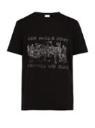 Matchesfashion.com Saint Laurent - Skeleton Print Cotton T Shirt - Mens - Black Multi