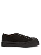 Matchesfashion.com Marni - Exaggerated Sole Low Top Canvas Trainers - Mens - Black