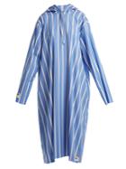 Vetements Oversized Striped Hooded Dress
