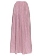 Thierry Colson Grisette Striped Silk Skirt
