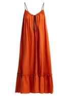 Matchesfashion.com Three Graces London - Agatha Linen Dress - Womens - Orange