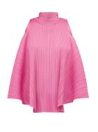 Matchesfashion.com Pleats Please Issey Miyake - High Neck Ribbon Tie Top - Womens - Pink