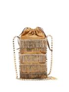 Matchesfashion.com Rosantica - Ginger Crystal-fringe Satin Cross-body Bag - Womens - Grey Multi