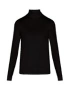 Matchesfashion.com Raf Simons - Classic Stretch Jersey Roll Neck Sweater - Mens - Black