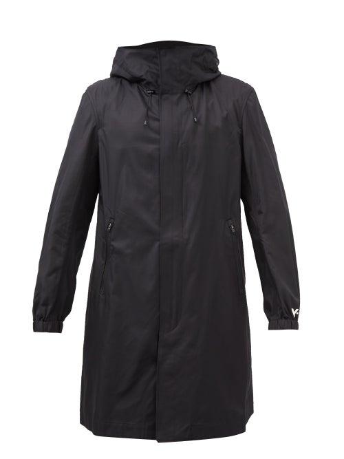 Y-3 - Ch1 Hooded Cotton-blend Shell Coat - Mens - Black