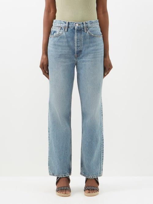 Re/done - 90s Organic Straight-leg Jeans - Womens - Mid Denim