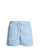 Matchesfashion.com Polo Ralph Lauren - Logo Embroidered Swim Shorts - Mens - Blue