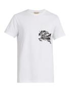 Matchesfashion.com Burberry - Logo Printed Cotton T Shirt - Mens - White