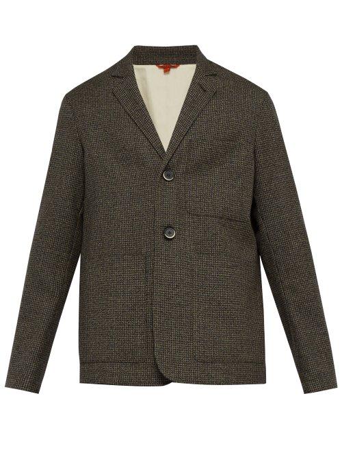 Matchesfashion.com Barena Venezia - Refada Single Breasted Houndstooth Wool Blazer - Mens - Multi