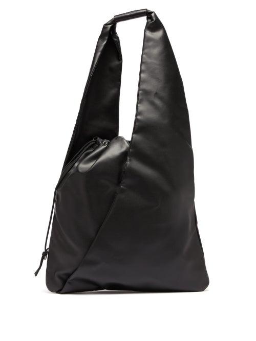 Matchesfashion.com Mm6 Maison Margiela - Japanese Faux Leather Sling Bag - Womens - Black