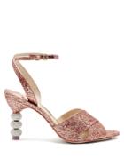 Sophia Webster Natalia Crystal Embellished-heel Glitter Sandals