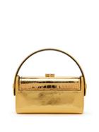 Matchesfashion.com Bienen-davis - Rgine Leather And Gold Plated Minaudire Clutch - Womens - Gold