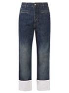 Loewe High-rise Straight-leg Fisherman Jeans