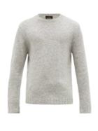 Matchesfashion.com Allude - Round Neck Knitted Sweater - Mens - Light Grey