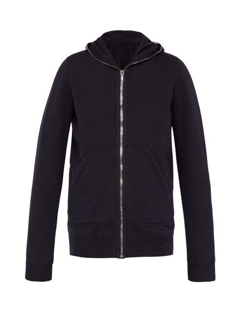 Matchesfashion.com Rick Owens Drkshdw - Full Zip Cotton Hooded Sweatshirt - Mens - Indigo
