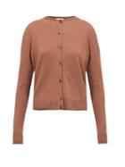 Matchesfashion.com The Row - Annamaria Button-through Knitted Cardigan - Womens - Brown