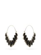 Matchesfashion.com Isabel Marant - Crystal Drop Earrings - Womens - Black
