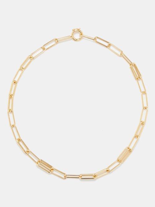 Spinelli Kilcollin - Elliptical 18kt Gold Necklace - Womens - Yellow Gold