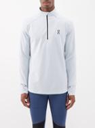 On - Climate Recycled-fibre Half-zip Top - Mens - Grey