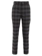 Matchesfashion.com Balenciaga - Checked Twill Tapered Trousers - Womens - Grey Multi