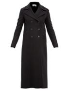 Valentino - Double-breasted Wool-blend Coat - Womens - Black