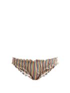 Matchesfashion.com Solid & Striped - The Audrey Striped Seersucker Bikini Briefs - Womens - Multi Stripe