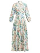 Matchesfashion.com Zimmermann - Verity Floral Print Dress - Womens - Multi