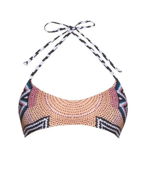 Mara Hoffman Ikat-print Multi-strap Reversible Bikini Top