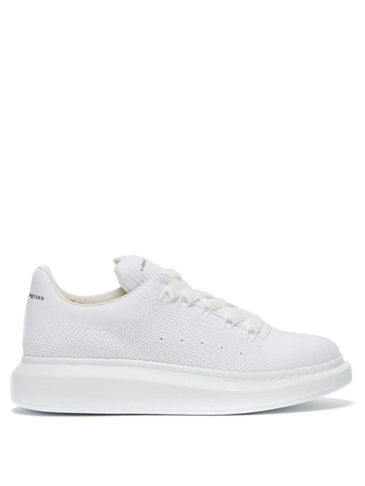 Alexander Mcqueen Raised-sole Low-top Mesh Trainers