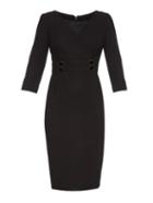 Goat Boudoir V-neck Crepe Dress
