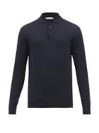 Matchesfashion.com Salle Prive - Isaac Merino Wool Polo Sweater - Mens - Navy