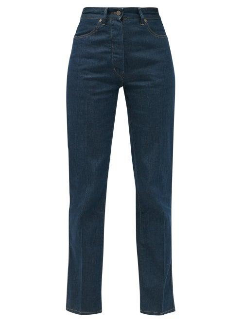 Matchesfashion.com Lemaire - Pressed-crease Straight-leg Jeans - Womens - Denim