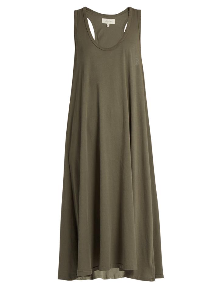 The Great The Swing Sleeveless Cotton-jersey Dress