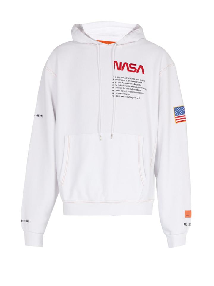 Heron Preston Nasa Cotton-jersey Hooded Sweatshirt