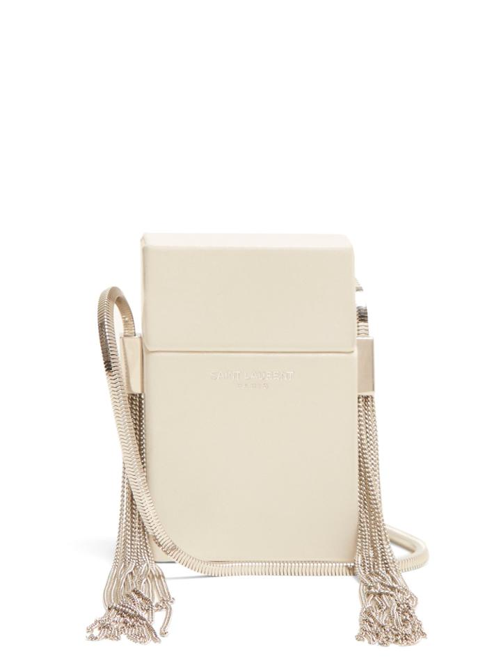 Saint Laurent Smoking Minaudire Leather Cross-body Bag